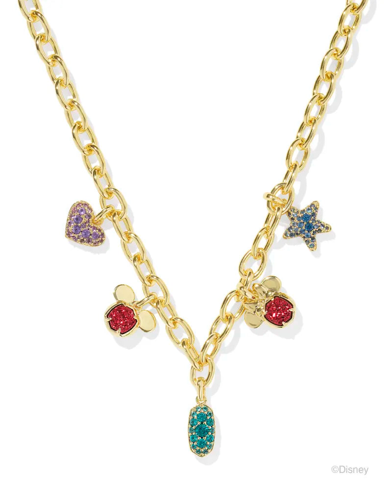 Gold Multi Mix Mickey Minnie Charm Necklace – Desert Sol