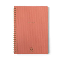 Large Textured Paper Twin Wire Notebook, a large twin wire notebook with a flexible textured paper cover