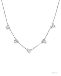 Kendra Scott Silver Mickey Minnie Strand Necklace