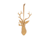 E + E Ornaments, twelfth view, the gold buck with antlers and spectacles