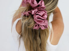 Jumbo Sleep Silk/Satin Scrunchies