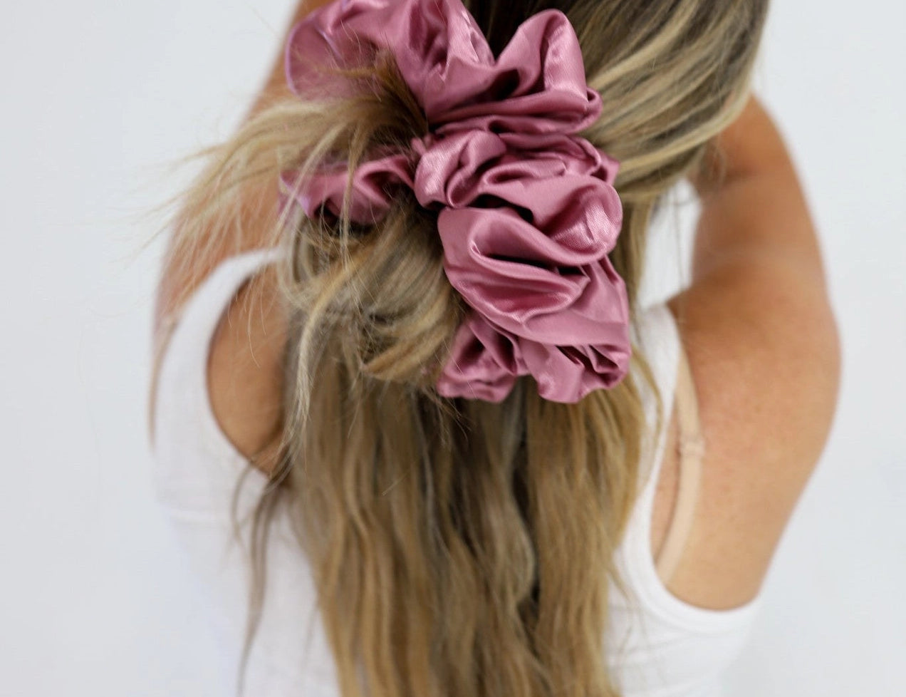 Jumbo Sleep Silk/Satin Scrunchies