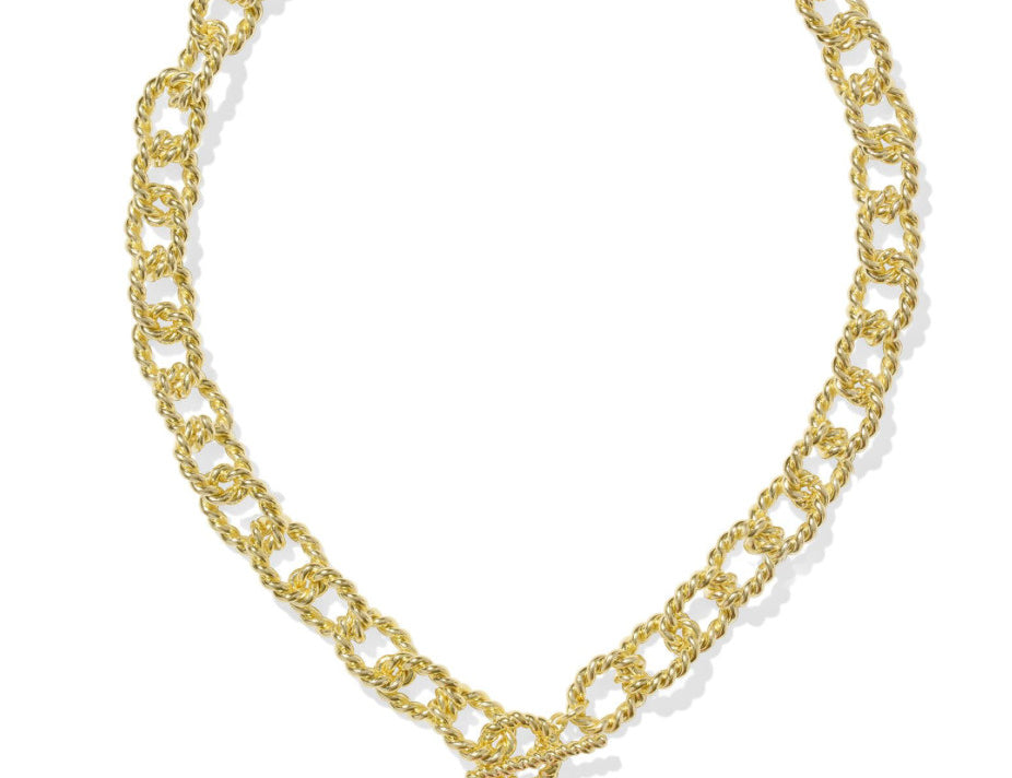Kendra Scott Haisley Heart Statement Necklace, Gold Blush Ivory Mother of Pearl