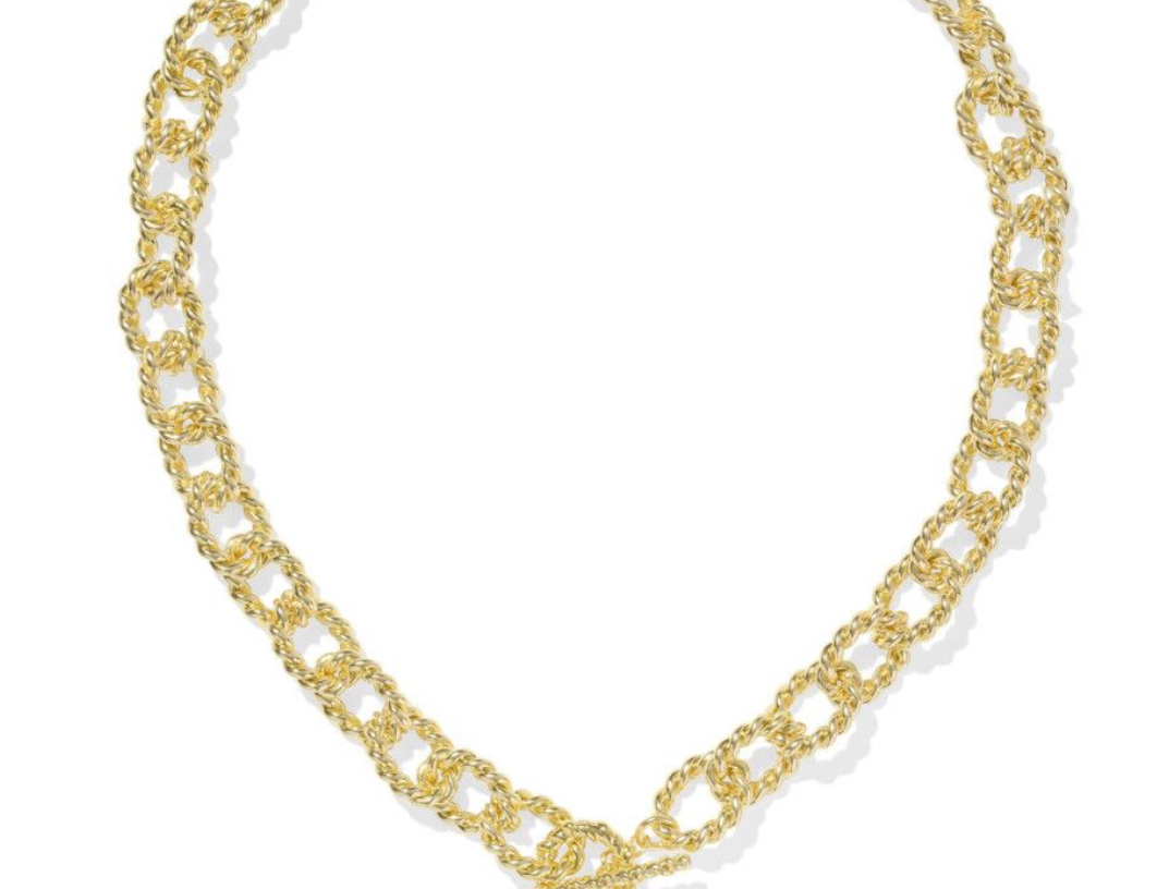 Kendra Scott Haisley Heart Statement Necklace, Gold Ivory Mother of Pearl