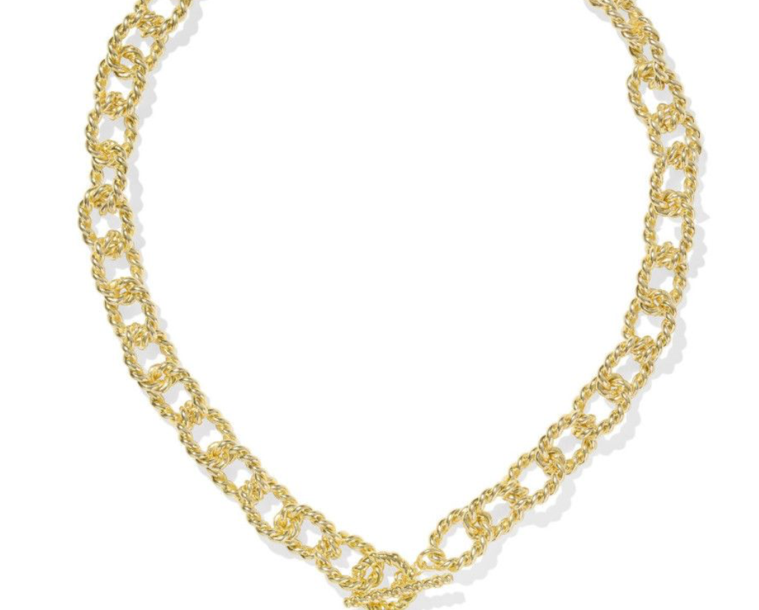 Kendra Scott Haisley Heart Statement Necklace, Gold Ivory Mother of Pearl