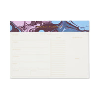 Weekly Planner Notepad, an undated weekly planner notepad laid out a week at a time