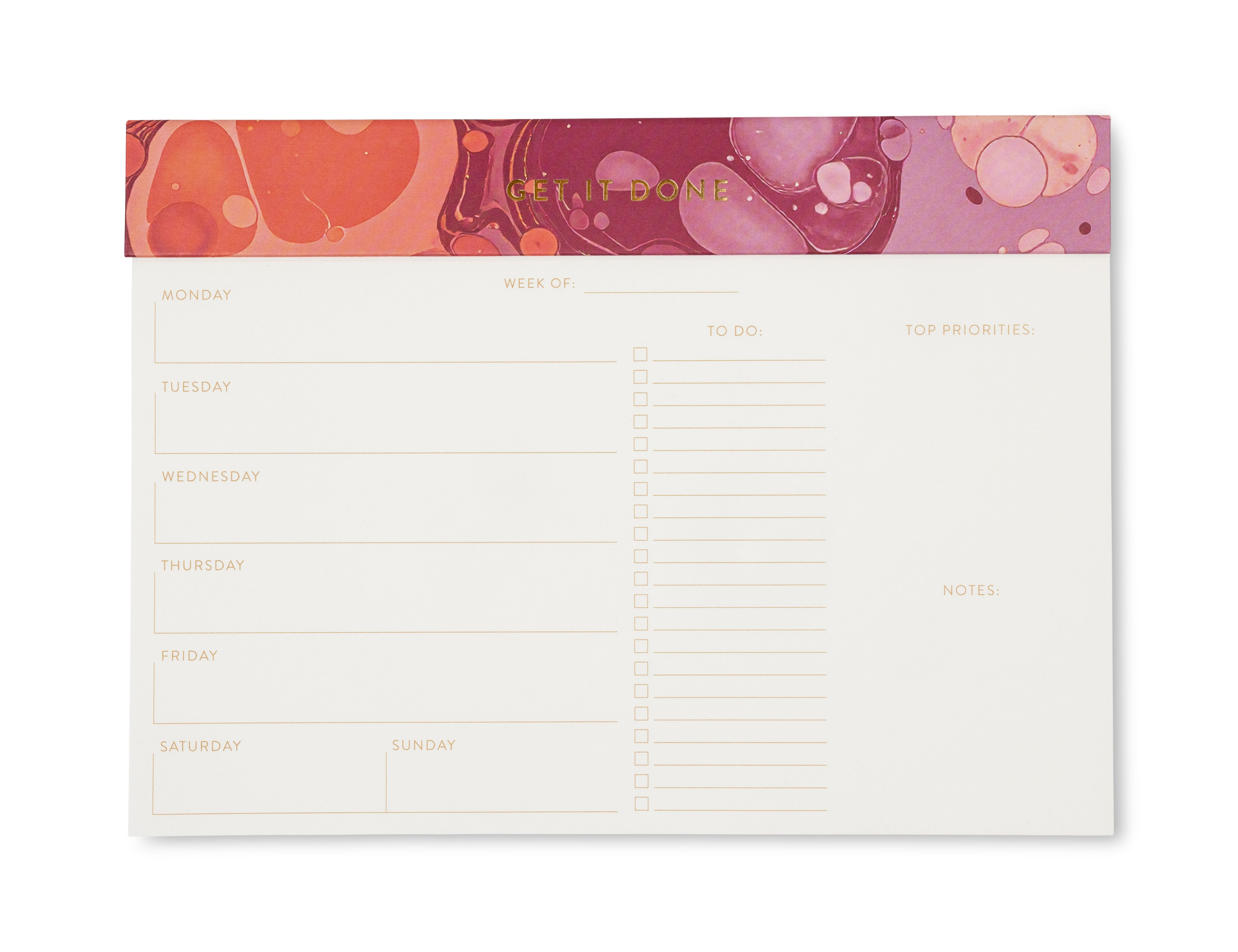 Weekly Planner Notepad