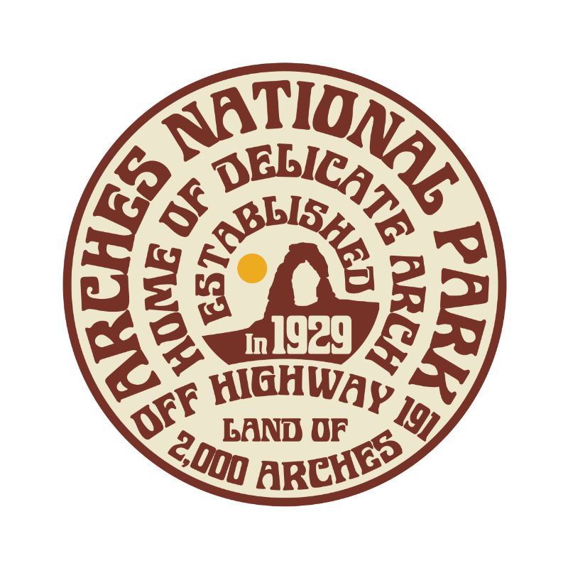Arches National Park circle pin
