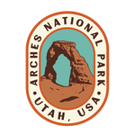 Arches National Park newspaper pin