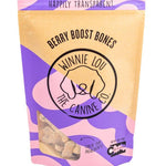 Dog treat package with 'Winnie Lou & The Canine Co.' branding on a white background