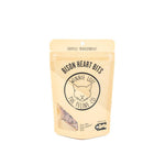 Package of Bison Heart Bits for cats on a white background