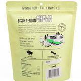 Winnie Lou The Canine Co. Bison Tendon Chews packaging on a white background