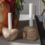 Fox Bramley Candle Holder. Intricate design features carefully crafted metal branches that cradle the candle for a unique and romantic look. Incredibly versatile, this piece can be used to create an intimate ambiance or simply as a beautiful home accent.