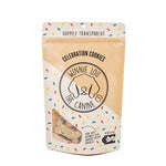 Package of Winnie Lou the Canine Company celebration cookies on a white background