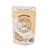 Package of Winnie Lou the Canine Company celebration cookies on a white background