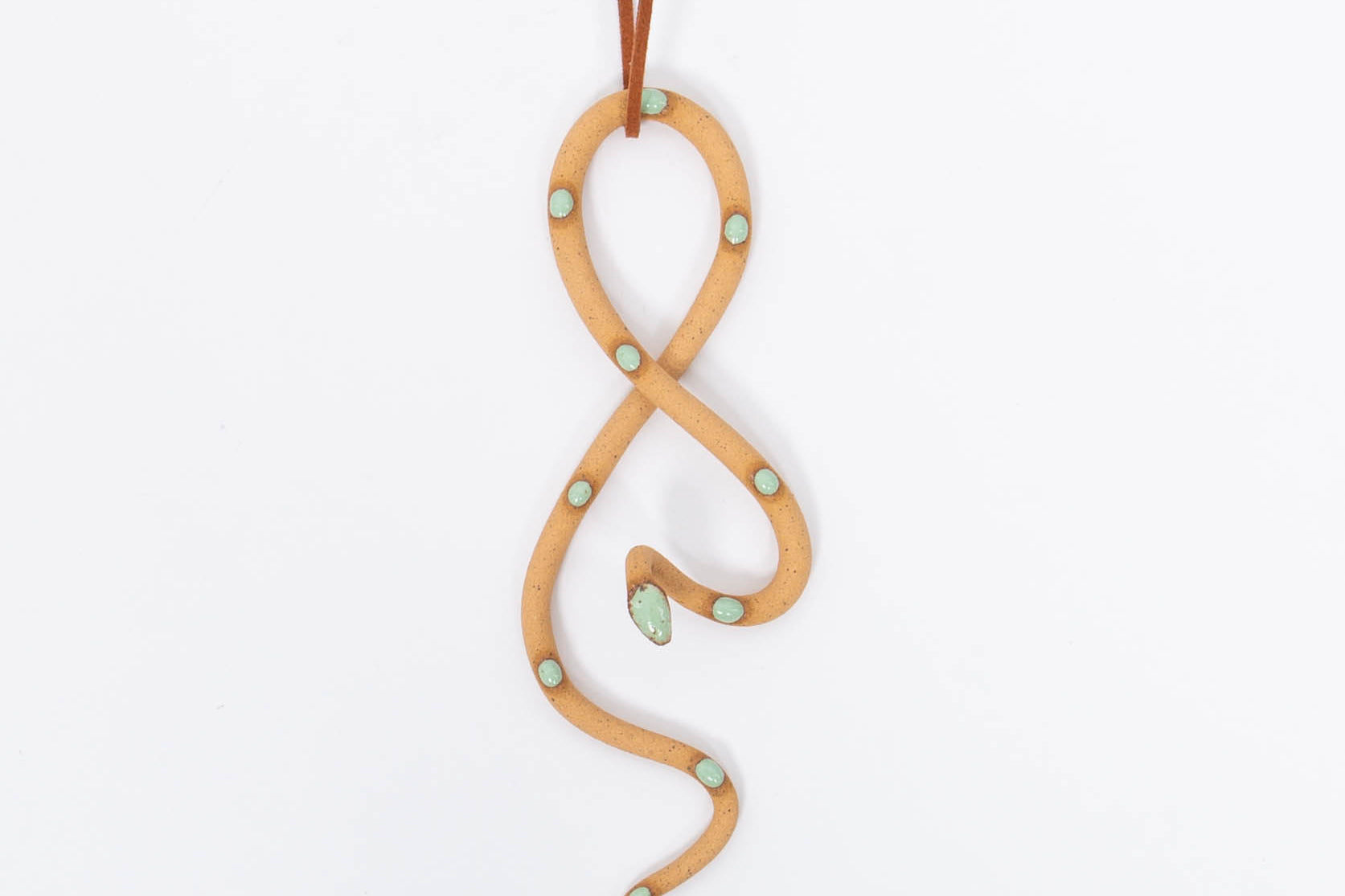 Ceramic Wall Snake Ornament