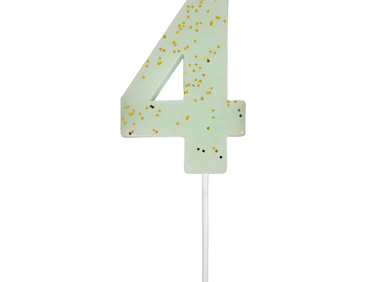 Colored Number Candles