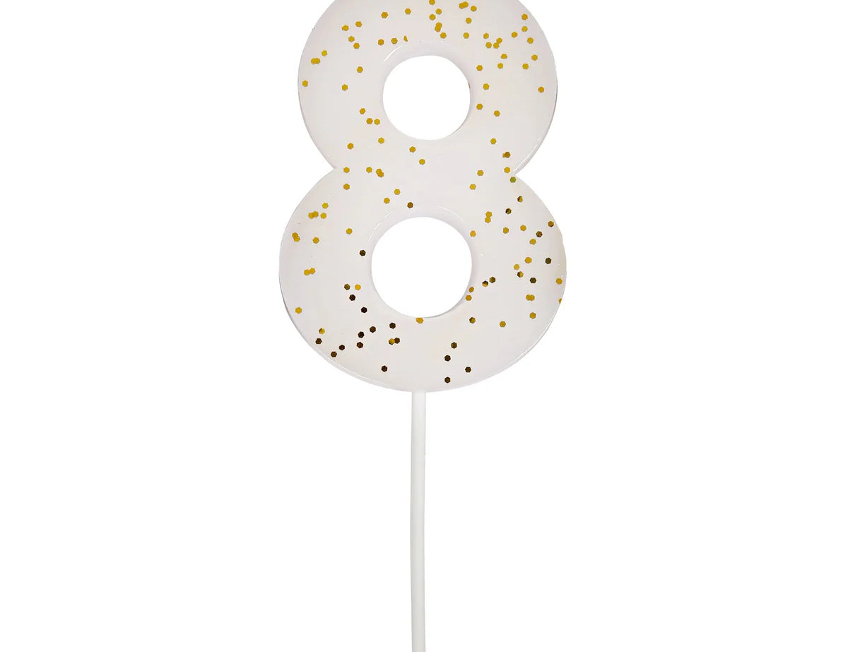 Colored Number Candles