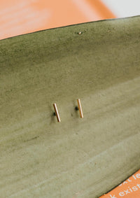 Hello Adorn Tiny Bar Studs