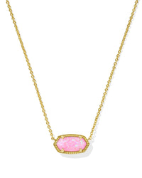 Kendra Scott Elisa Necklace, Gold Carnation Opal