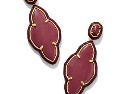 Abbie Enamel Frame Statement Earring
