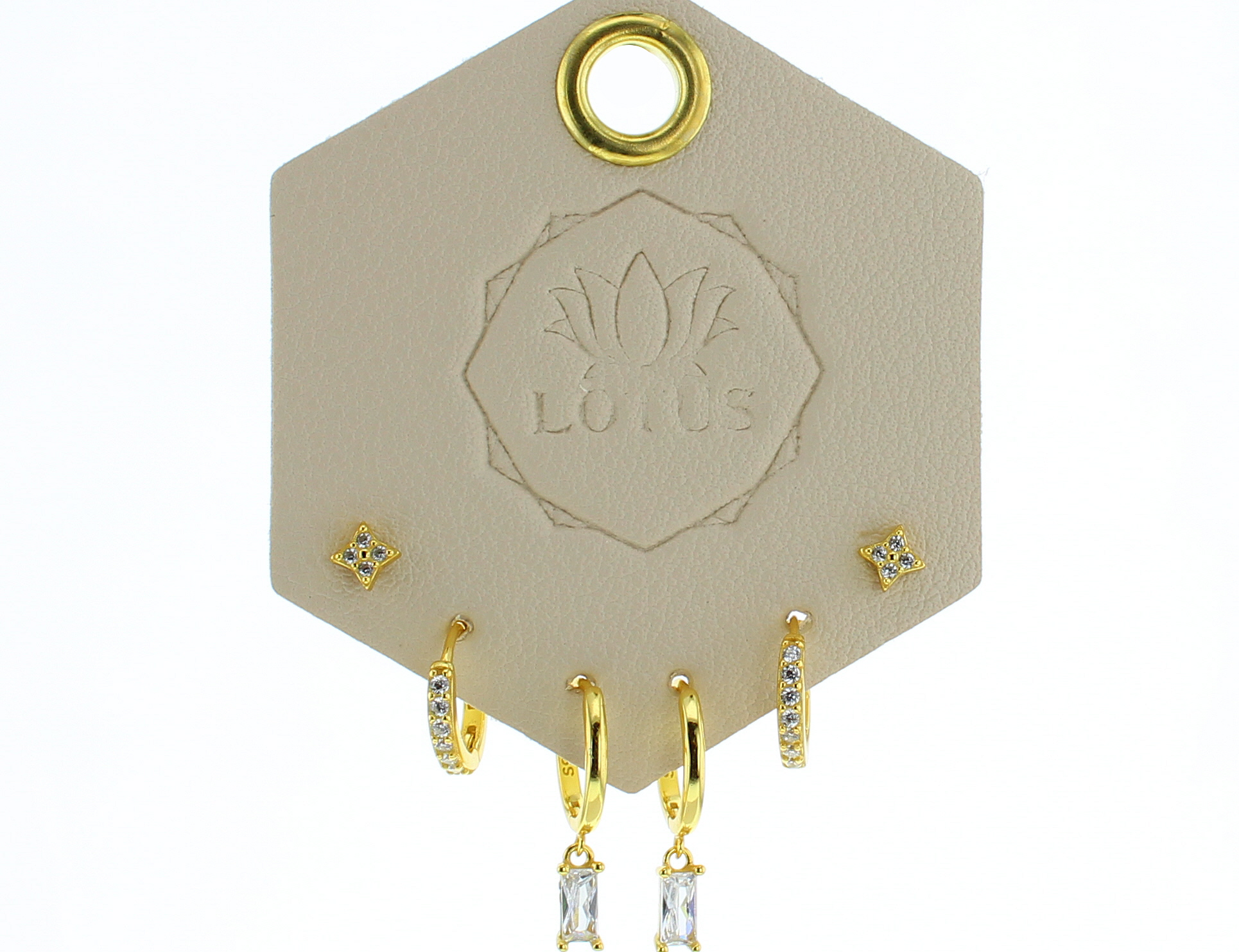 Gold Trio Earrings