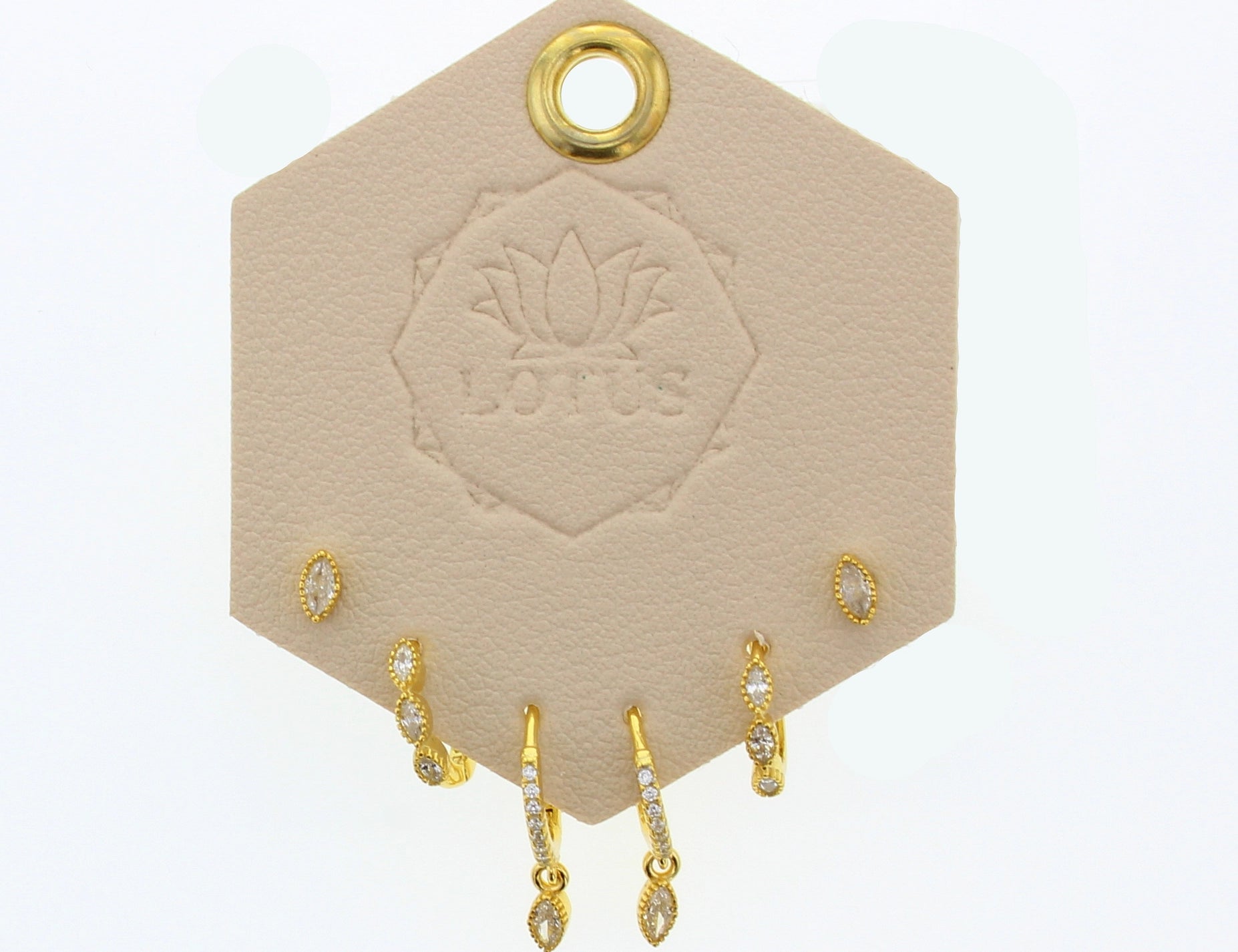 Gold Trio Earrings