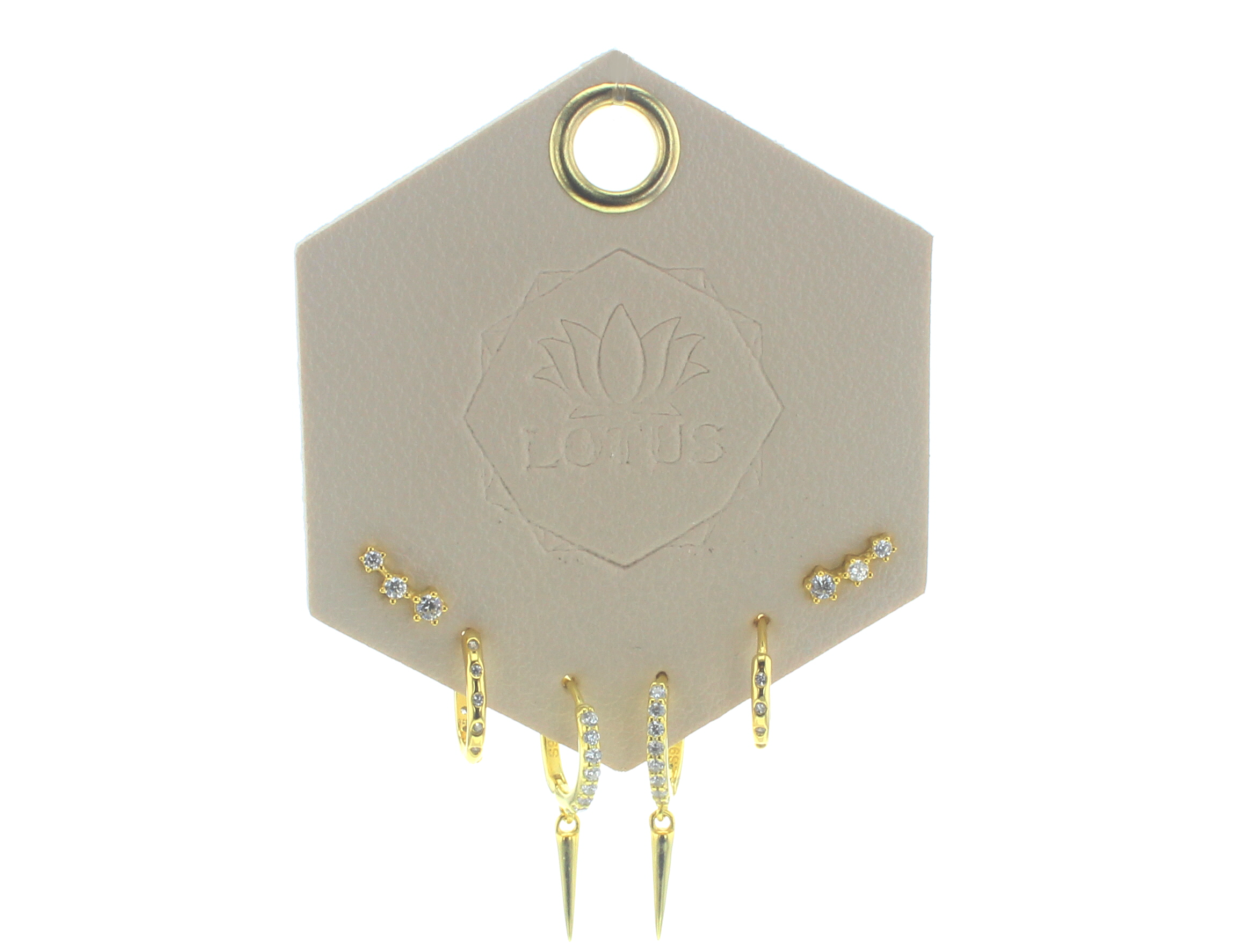 Gold Trio Earrings