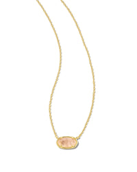 Kendra Scott Grayson Pendant Necklace, Gold Rose Quartz