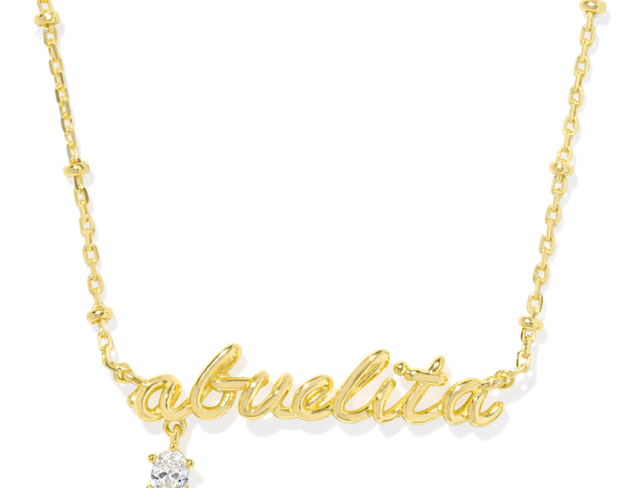 Abuelita Crystal Short Pendant Necklace