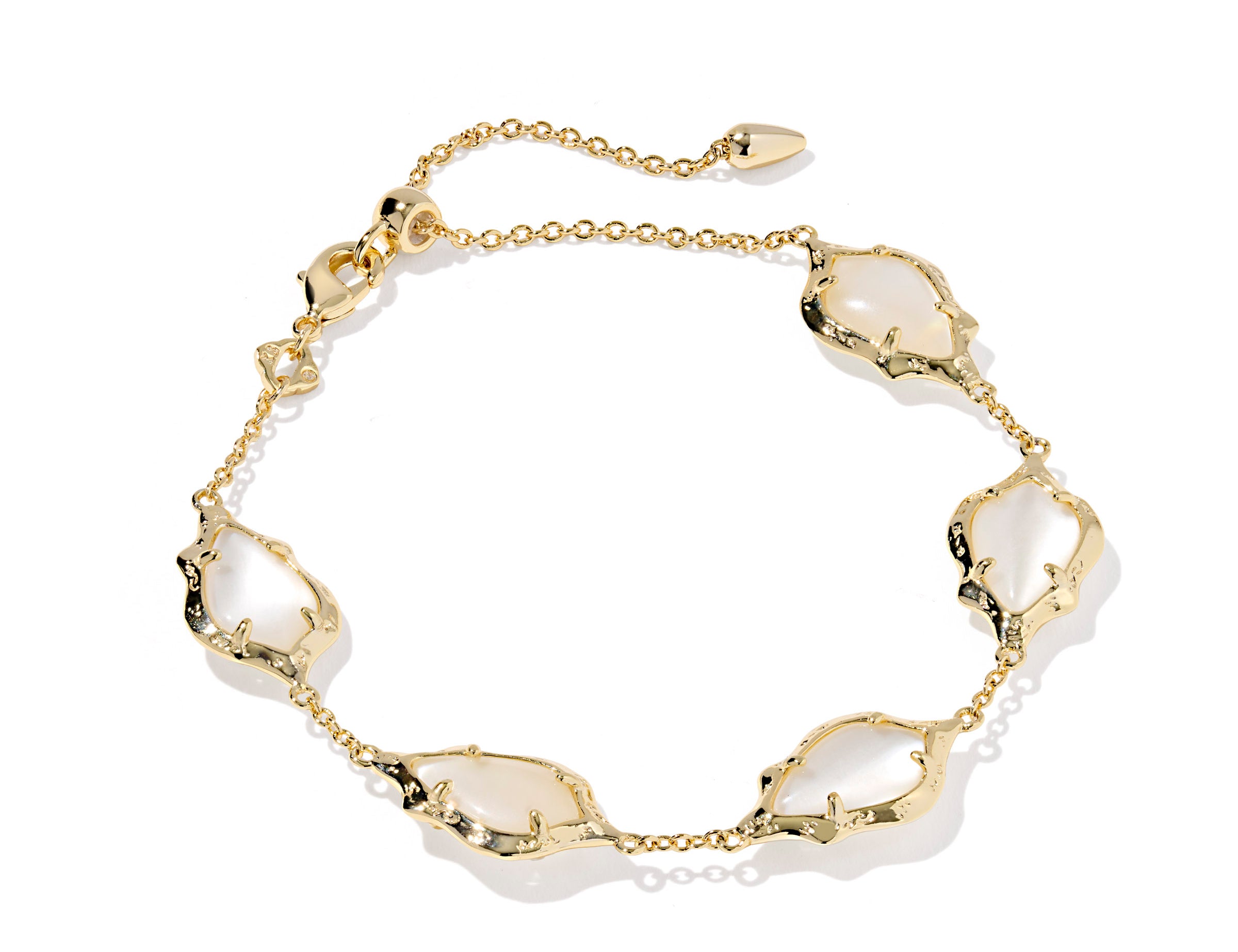 Adriana Scallop Frame Delicate Chain Bracelet
