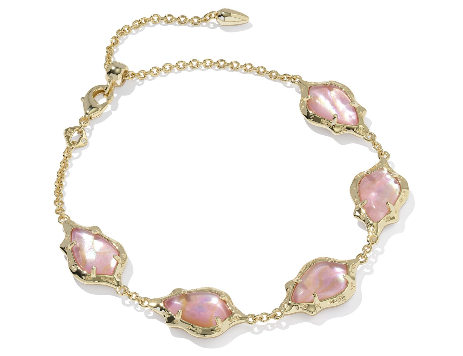 Adriana Scallop Frame Delicate Chain Bracelet