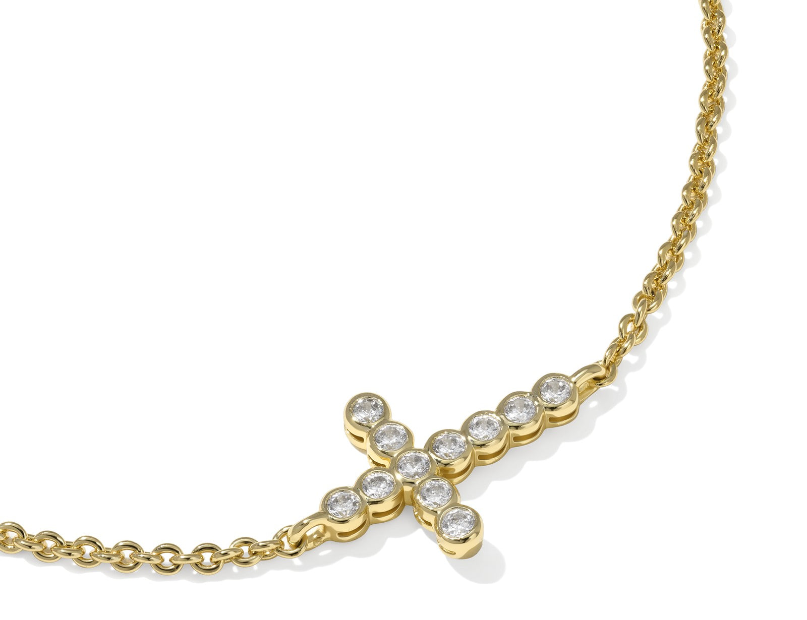 Cross Crystal Delicate Chain Bracelet