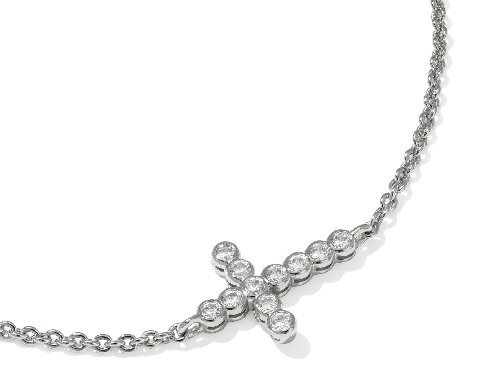 Cross Crystal Delicate Chain Bracelet