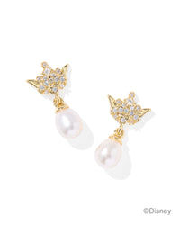 Kendra Scott Disney Princess Crown Drop Earrings, Gold