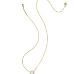 Kendra Scott Drill Team Boot Short Pendant Necklace, Gold, Second View