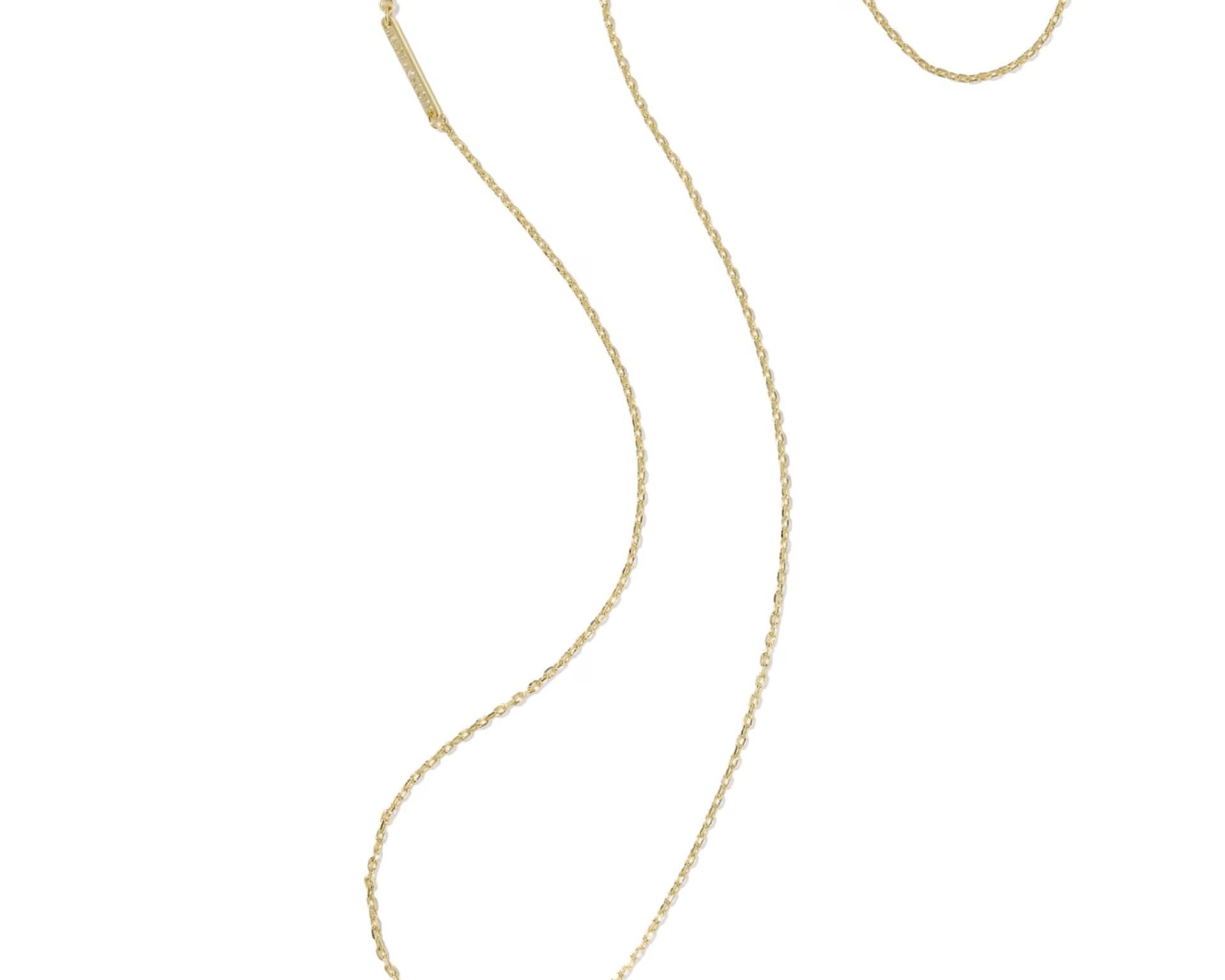 Kendra Scott Drill Team Boot Short Pendant Necklace, Gold, Second View