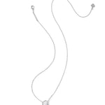 Kendra Scott Drill Team Boot Short Pendant Necklace, Silver, Second View