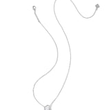 Kendra Scott Drill Team Boot Short Pendant Necklace, Silver, Second View