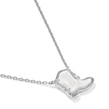 Kendra Scott Drill Team Boot Short Pendant Necklace, Silver, Fourth View