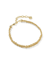 Kendra Scott Gabriella Braided Chain Bracelet, Gold Metal