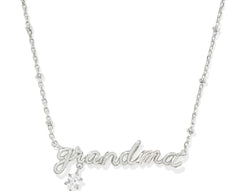 Grandma Crystal Short Pendant Necklace