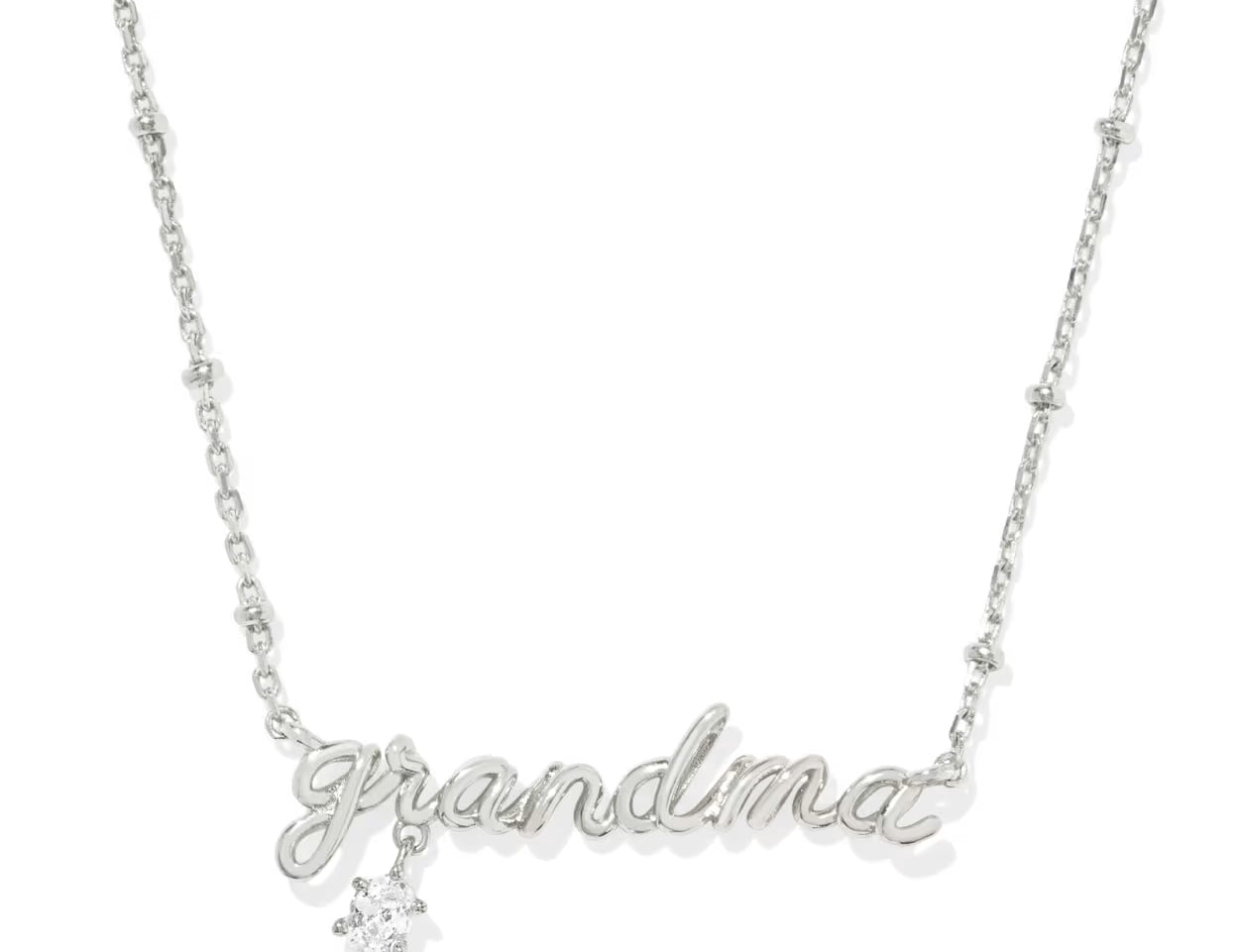 Grandma Crystal Short Pendant Necklace