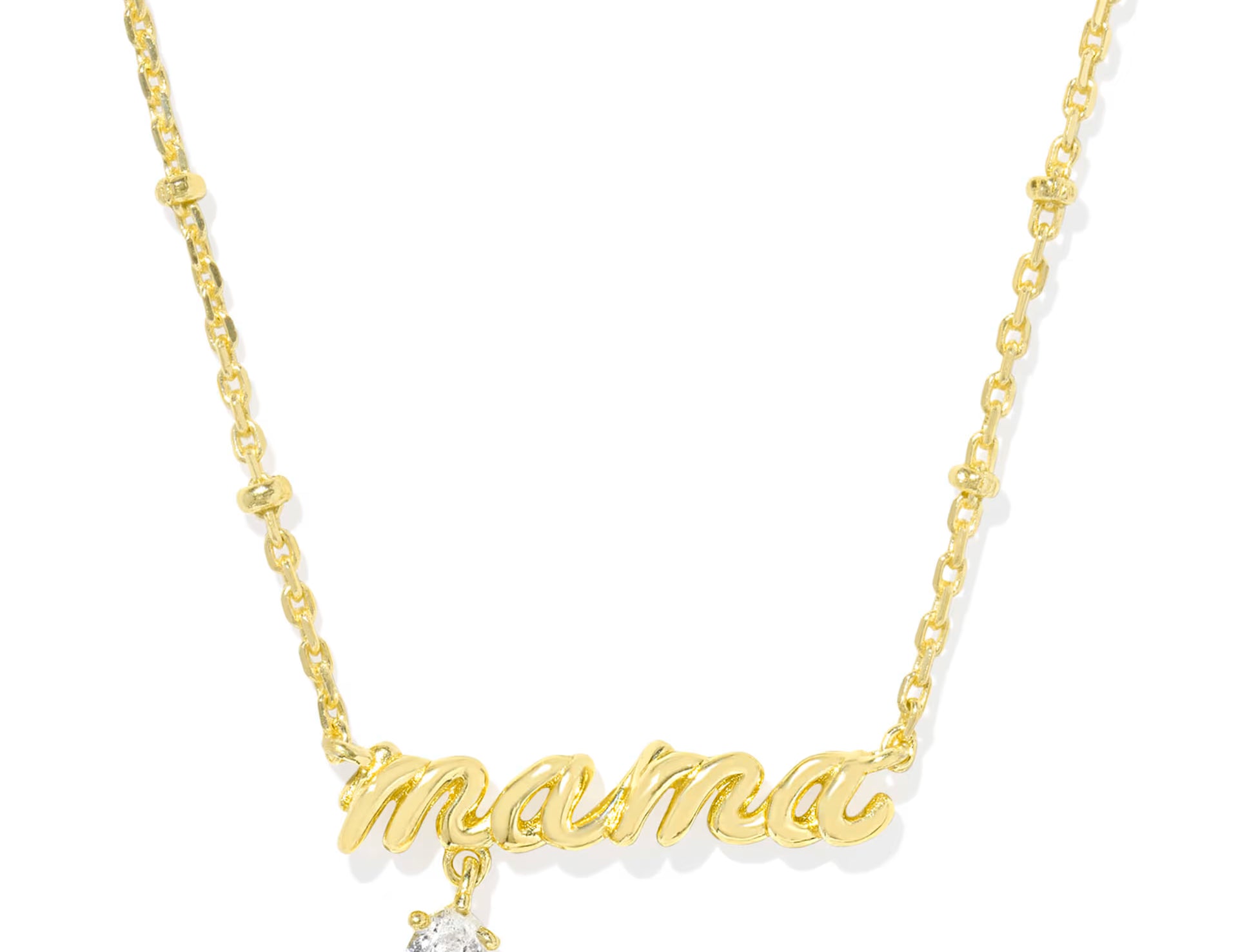 Mama Crystal Short Pendant Necklace