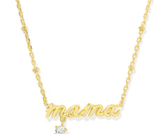 Mama Crystal Short Pendant Necklace