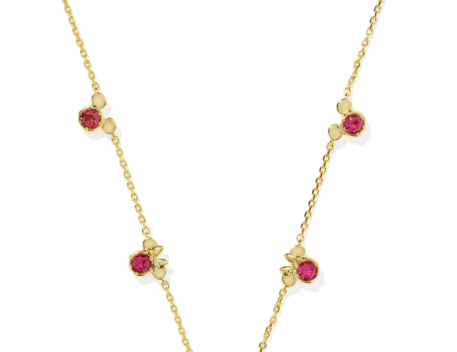 Gold Mickey Minnie Strand Necklace