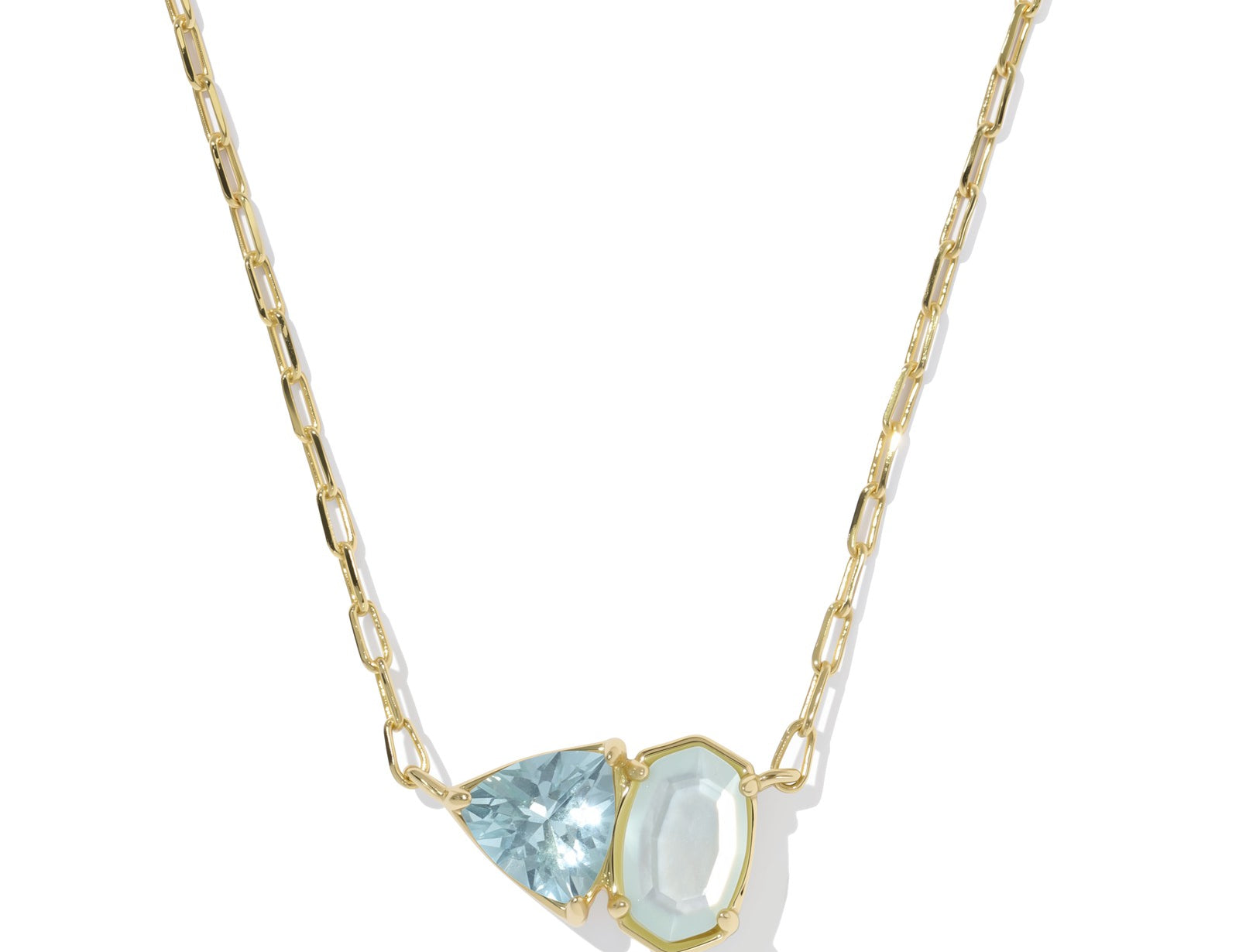 Tatum Short Gold Pendant Necklace