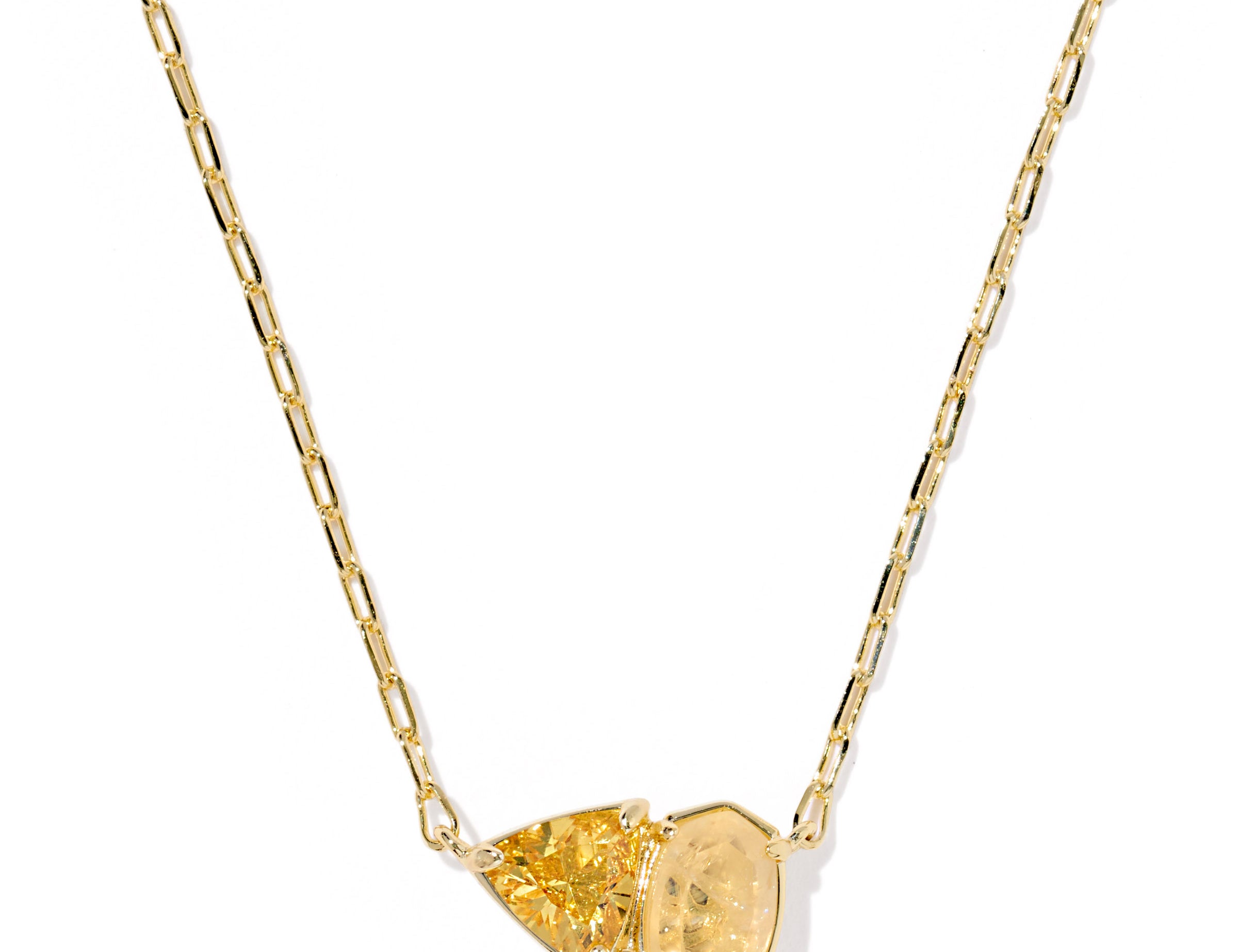 Tatum Short Gold Pendant Necklace