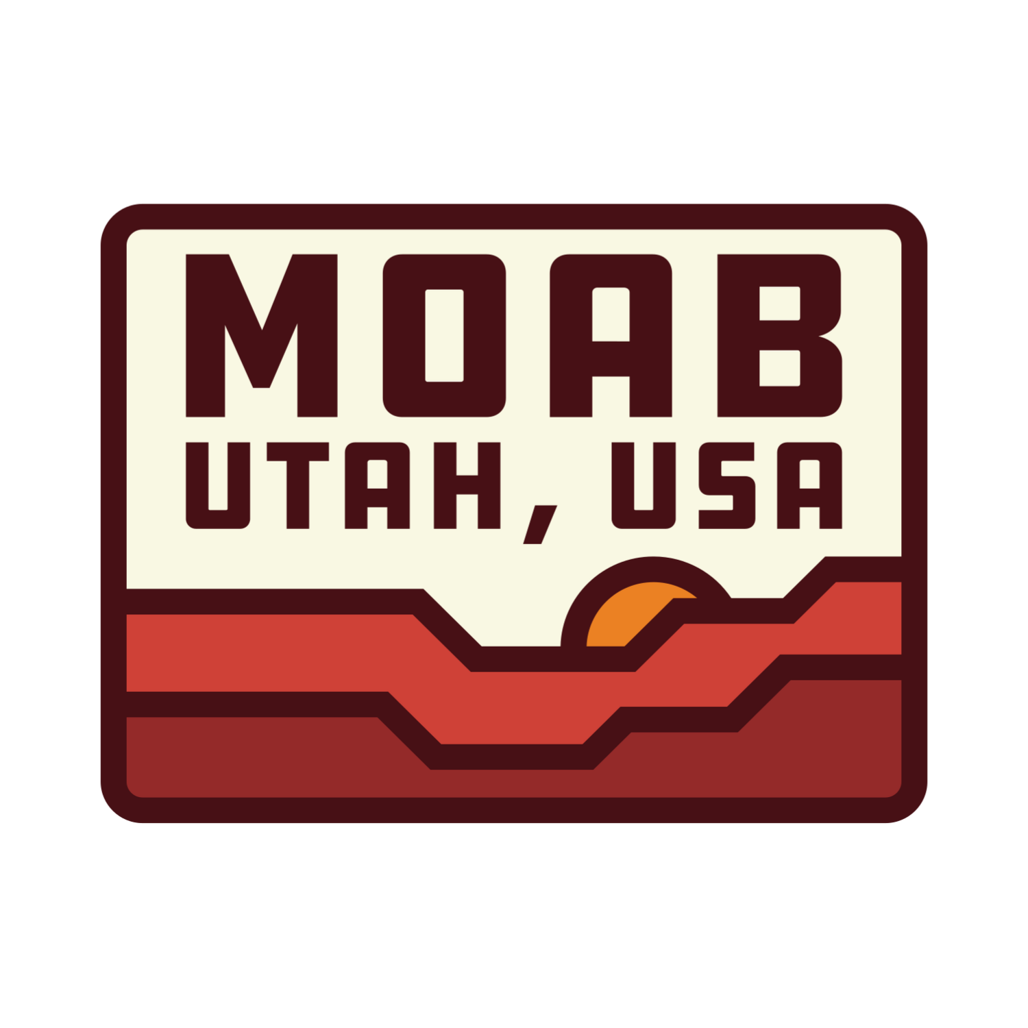 Moab hat patch pin