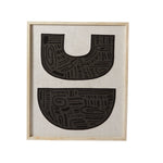 Merritt Wall Art, the two Merritt styles hanging together on a wall.